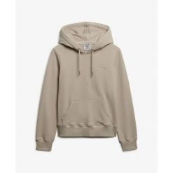 Bluza damska z kapturem Superdry Essential Logo Emb Hb. Szare bluzy damskie Superdry, xl, bez wzorów, klasyczne, bez ramiączek, z kapturem. Za 294.85 zł.