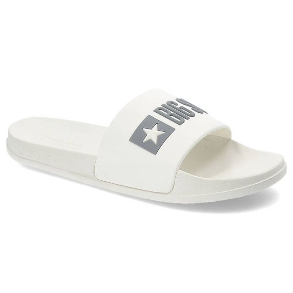 Białe Klapki Big Star Damskie Buty Profilowane. Białe klapki damskie BIG STAR, na lato, bez wzorów, eleganckie, bez obcasa, bez zapięcia. Za 69.99 zł.