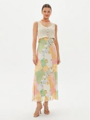 Desigual Sukienka letnia Waterloo 24WWVKX6 Kolorowy Regular Fit. Sukienki damskie Desigual, na lato, m, bez wzorów, z syntetyku, bez kołnierzyka, bez ramiączek. Za 349.99 zł.