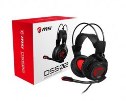 MSI FBA_S37-2100910-SV1 słuchawki/zestaw słuchawkowy Przewodowa Opaska na głowę Gaming Czarny, Czerwony. Czarne słuchawki bezprzewodowe MSI. Za 352.99 zł.