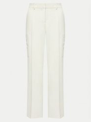 DKNY Spodnie materiałowe UB4PX263 Écru Regular Fit. Spodnie materiałowe damskie DKNY, bez wzorów, z materiału. Za 399.99 zł.