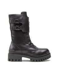 Pinko Trapery Cumino Stivale AI 22-23 BLKS1 1H2135 A072 Czarny. Czarne trapery damskie Pinko, ze skóry, bez zapięcia. Za 1,749.00 zł.