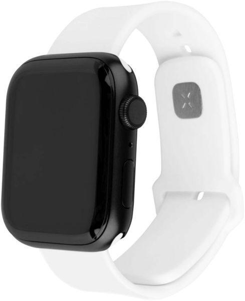 Apple Fixed silicone smartwatch strap Watch 42 / 44 / 45 mm, white. Białe zegarki smartwatch Apple, bez wzorów. Za 15.00 zł.