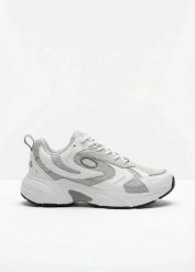Sneakersy chunky marki Fila na lekkiej podeszwie. Białe buty sportowe męskie bonprix, bez wzorów, bez zapięcia. Za 154.99 zł.