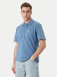 Guess Jeans Koszula M6GP02 KE731 Niebieski Regular Fit. Niebieskie koszule męskie Guess Jeans, m, z aplikacjami, z bawełny, bez kołnierzyka, bez ramiączek. Za 161.99 zł.
