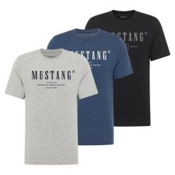 3PAK Męski T-Shirt Mustang Style Alex 1017329. T-shirty męskie Mustang, m, bez wzorów, bez kołnierzyka, bez ramiączek. W wyprzedaży za 119.99 zł.