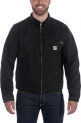 Carhartt Kurtka Carhartt Duck Detroit Jacket Black. Czarne kurtki męskie Carhartt, m, bez wzorów, bez kaptura. Za 595.84 zł.