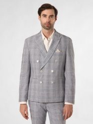 Finshley & Harding London kurtka modułowa z zawartością lnu - Brixdon Mężczyźni Slim Fit Bawełna niebieski, 52. Niebieskie kurtki męskie Finshley & Harding London, m, bez wzorów, z bawełny, eleganckie, bez kaptura. Za 479.95 zł.