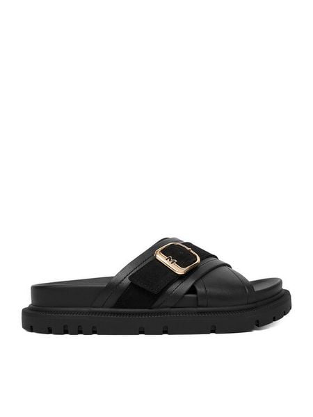 MEXX Klapki EO-HY25006-7 Czarny. Czarne klapki damskie Mexx, bez wzorów, ze skóry, bez obcasa, bez zapięcia. Za 138.99 zł.