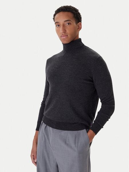 Robe di Kappa Golf 6005650 Szary Regular Fit. Szare swetry męskie Robe di Kappa, m, bez wzorów, z wełny, bez kołnierzyka, bez ramiączek. Za 149.99 zł.