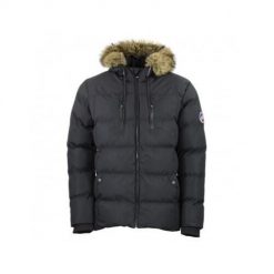 Kurtka puchowa wodoodporna Peak Mountain Canory. Czarne kurtki męskie Peak Mountain, xl, bez wzorów, z puchu, sportowe, bez kaptura. W wyprzedaży za 374.50 zł.