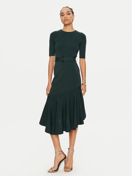 Ted Baker Sukienka dzianinowa Samalee 271307 Zielony Regular Fit. Zielone sukienki damskie Ted Baker, bez wzorów, z dzianiny, bez kołnierzyka, bez ramiączek. Za 669.99 zł.