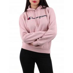 Bluza na co dzień damska CHAMPION z kapturem. Czerwone bluzy damskie Champion, bez wzorów, sportowe, bez ramiączek, z kapturem. Za 259.00 zł.