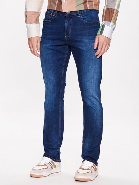 Tommy Jeans Jeansy Ryan DM0DM09548 Granatowy Regular Fit. Niebieskie jeansy męskie Tommy Jeans, z bawełny. Za 269.99 zł.