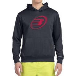 Sudadera Bullpadel Gomese. Czarne bluzy męskie bullpadel, bez wzorów, sportowe, bez ramiączek, bez kaptura. Za 208.95 zł.