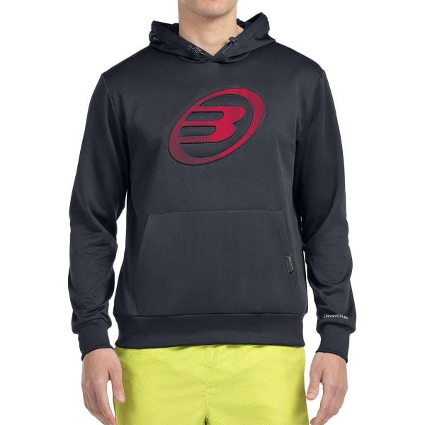 Sudadera Bullpadel Gomese. Czarne bluzy męskie bullpadel, bez wzorów, sportowe, bez ramiączek, bez kaptura. Za 205.40 zł.
