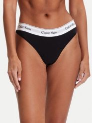 Calvin Klein Underwear Stringi LV00QF8518 Czarny. Czarne majtki damskie Calvin Klein Underwear, z bawełny. Za 89.99 zł.