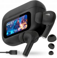 Słuchawki Bezprzewodowe Douszne Bluetooth ANC Redukcja Szumów LCD Buds. Słuchawki bezprzewodowe GoMedia. Za 72.99 zł.