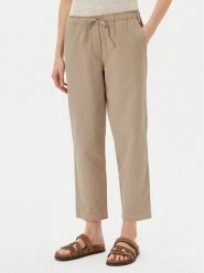 Marc O'Polo Spodnie materiałowe M03 1340 10073 Beżowy Tapered Fit. Brązowe spodnie materiałowe damskie Marc O'Polo, bez wzorów, z bawełny. Za 319.99 zł.