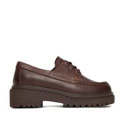 Półbuty G-Star. Brązowe półbuty damskie G-Star, bez wzorów, retro, bez obcasa, na płaskiej podeszwie, bez zapięcia. Za 246.99 zł.