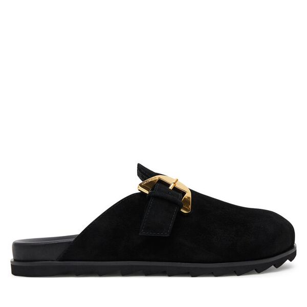 Klapki Coccinelle. Czarne klapki damskie Coccinelle, bez wzorów, bez obcasa, bez zapięcia. Za 819.99 zł.