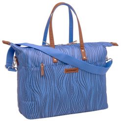 Torba rowerowa Tendo Alma niebieska. Niebieskie torby na laptopa damskie NEW LOOXS, bez wzorów, z materiału. Za 330.95 zł.