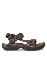 Teva Sandały M Terra Fi 5 Universal Leather 1099442 Brązowy. Brązowe sandały męskie Teva, bez wzorów, z nubiku, bez zapięcia. Za 549.99 zł.