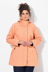 Damskie Długa kurtka softshell wodoodporna wzór z kroplami deszczu kaptur. Niebieskie kurtki sportowe damskie Ulla Popken, plus size, bez wzorów, z elastanu, bez ramiączek, z kapturem, trekkingowe. Za 484.99 zł.