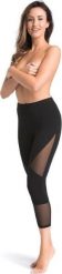 Teyli Legginsy bawełniane z siateczką Tina czarne L Czarny. Czarne legginsy damskie Teyli, bez wzorów, z bawełny. Za 99.99 zł.