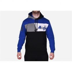 Bluza sportowa męska Mitchell & Ness Orlando Magic. Niebieskie bluzy sportowe męskie Mitchell & Ness, m, bez wzorów, z kapturem. Za 525.00 zł.
