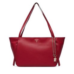 Torebka Guess. Czerwone shopperki damskie Guess, z aplikacjami, bez dodatków. Za 634.99 zł.