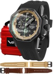 Zegarek męski Vostok Europe YM86-640C697SB czarny. Czarne zegarki męskie Vostok Europe, bez wzorów. Za 7,156.02 zł.