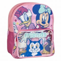 Plecak szkolny Minnie Mouse Różowy. Czerwone plecaki męskie MINI MOUSE, bez wzorów. Za 86.00 zł.