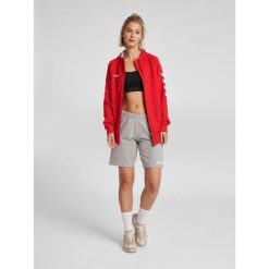 Kurtka z kapturem dla kobiet na zamek Hummel hmlGO cotton. Czerwone kurtki sportowe damskie Hummel, l, bez wzorów, z bawełny, bez ramiączek, z kapturem, na fitness i siłownię. Za 98.00 zł.