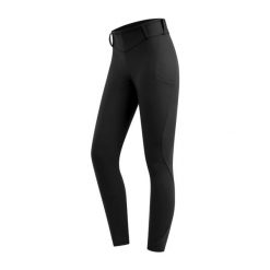 Damskie legginsy jeździeckie z pełną przyczepnością ELT Rena thermique. Czarne legginsy damskie ELT, bez wzorów, z elastanu. Za 491.00 zł.