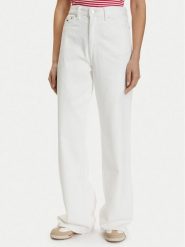 Tommy Jeans Jeansy DW0DW22648 Biały Straight Leg. Białe jeansy damskie Tommy Jeans, bez wzorów, z bawełny. Za 409.99 zł.