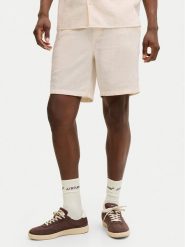 Jack & Jones Szorty materiałowe St.Jaiden 12293471 Kremowy Relaxed Fit. Białe szorty męskie Jack & Jones, bez wzorów, z bawełny. Za 129.99 zł.