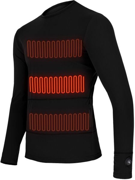 Glovii Bluza ogrzewana termoaktywna, M (GJ1M). Bluzy męskie Glovii, m, bez wzorów, bez ramiączek, bez kaptura. Za 449.00 zł.