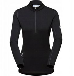 Bluza damska bez kaptura Mammut Aenergy ML Half Zip Pull - black. Czarne bluzy damskie Oakley, bez wzorów, bez ramiączek, bez kaptura. Za 559.42 zł.