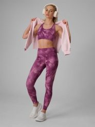 4F Legginsy treningowe szybkoschnące damskie - fioletowe S. Fioletowe legginsy damskie 4F, bez wzorów. Za 149.99 zł.