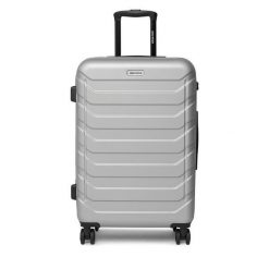 Walizka średnia GINO ROSSI. Szare walizki damskie Gino Rossi, bez wzorów, średnie. Za 279.99 zł.