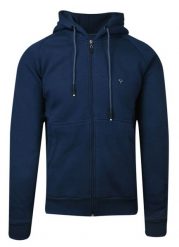 Bluza Granatowa, Atramentowa z Kapturem, z Kieszonkami, Męska -PAKO JEANS. Niebieskie bluzy męskie Pako Jeans, l, bez wzorów, z bawełny, z kapturem. Za 197.00 zł.
