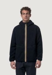 Kurtka Mężczyzna K-WAY Jack Sherpa Polar Double. Niebieskie kurtki męskie K-Way, na jesień, l, bez wzorów, z polaru, eleganckie, bez kaptura. Za 710.49 zł.