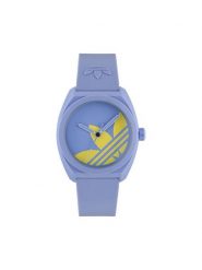 Adidas Zegarek AO Street Project Three AOST25543 Niebieski. Niebieskie, analogowe zegarki męskie Adidas, bez wzorów. Za 439.99 zł.