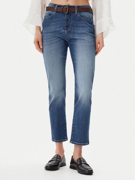 Please Jeansy P2TDBQ2W8R Niebieski Regular Fit. Niebieskie jeansy damskie Please, bez wzorów, z bawełny. Za 232.99 zł.
