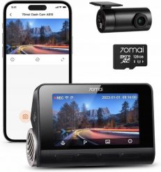 Wideorejestrator 70mai 70mai A810 Dash Cam 4K HDR Zestaw Przód Tył Tryb Parkingowy Karta 128GB. Wideorejestratory 70mai. Za 2,071.16 zł.