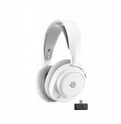 Steelseries Arctis Nova 7 Wireless Gen 2 gaming headset, white. Białe słuchawki bezprzewodowe STEELSERIES. Za 867.99 zł.