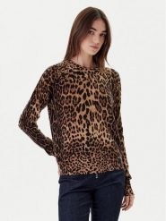 ViCOLO Sweter 22061F Brązowy Regular Fit. Brązowe swetry nierozpinane damskie ViCOLO, m, bez wzorów, z wełny, bez kołnierzyka, bez ramiączek. Za 459.99 zł.