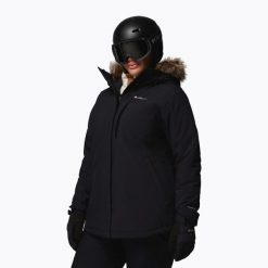 Kurtka narciarska damska Columbia Ava Alpine II Ins. Czarne kurtki sportowe damskie Columbia, na zimę, bez wzorów, bez ramiączek, bez kaptura, narciarskie. W wyprzedaży za 819.80 zł.