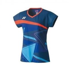 Koszulka damska Yonex 20521e. Niebieskie bluzki damskie YONEX, xs, bez wzorów, sportowe, bez kołnierzyka, bez ramiączek. Za 297.90 zł.